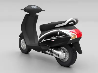 Activa 3G Low-poly 3D model