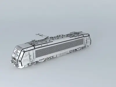 Siemens - ES 64 F4 / Series 189 / Veolia Livery Free 3D model