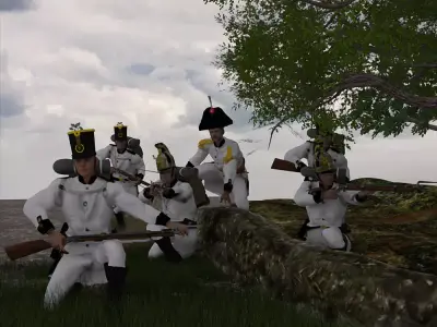 Napoleonic Austrian Line Infantry 3D model
