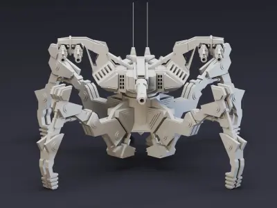 6 War Robots- Vol 01- High detail 3d models Low-poly 3D model