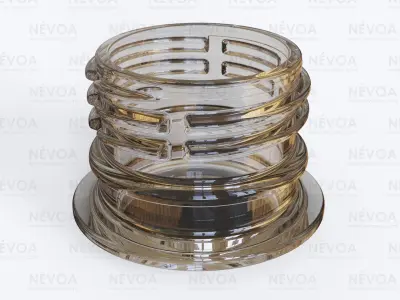 Neck finish - PCO 1810 - voluntary standard 28 mm CSD finish 3D model
