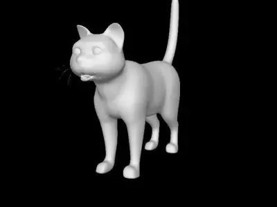 cartoon cat  3D model