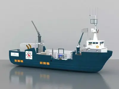 Container Ship 3D model by laseronicsart