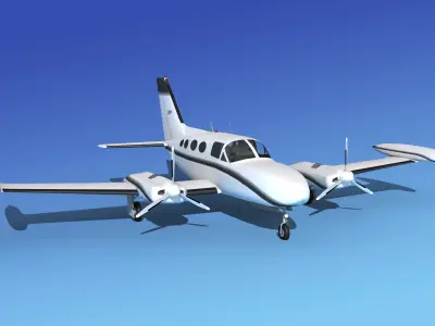 Cessna 421 Golden Eagle V11 3D model