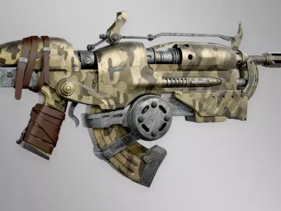  Weapon 3d Asset model lowpoly Low-poly 3D model