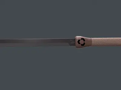Sword knife Low-poly 3D model
