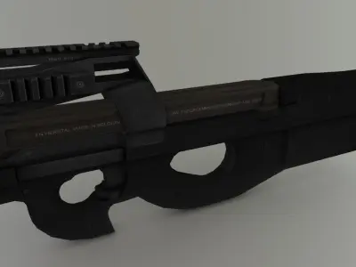 SMG P90 Low-poly 3D model