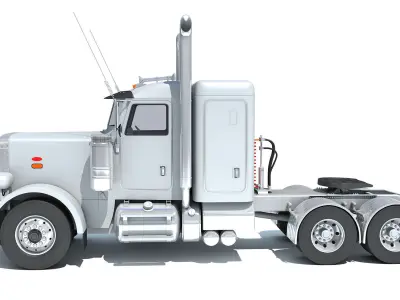 Generic Semi Truck Sleeper Cab 3D model