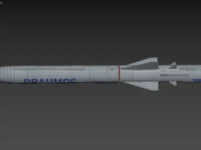 BrahMos Cruise Missile 3D model
