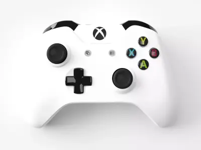 Xbox One White Edition Controller 3D model