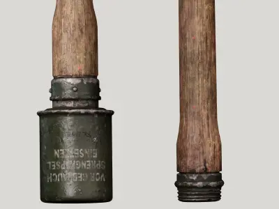 Grenade WW2 Low-poly 3D model purchase