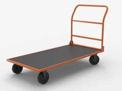 HANDCART 02-ORANGE 3D model