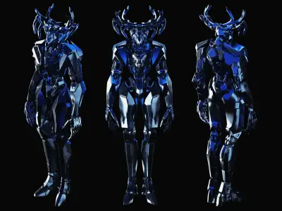 Polydeuces Free low-poly 3D model