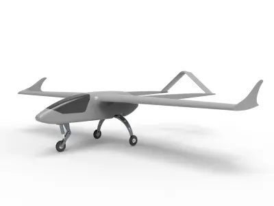 SPY UAV  Low-poly 3D model