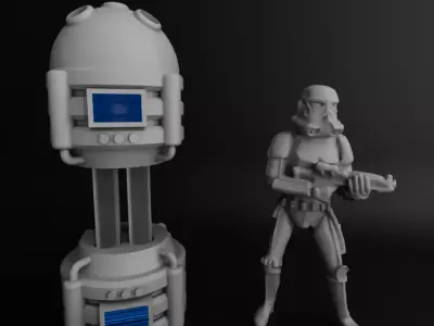 Custom Sci Fi Power Unit 3D print model