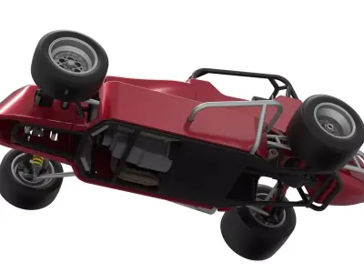 Pavement Silver Crown Car Version 2 Scale 1 to 25 3D print model
