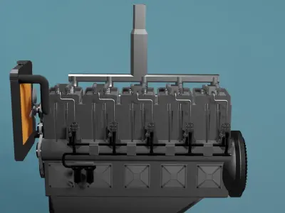 Mechnical Engine 3D model