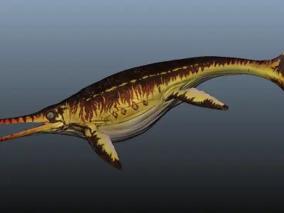 Shonisaurus dinosaur 3D model purchase