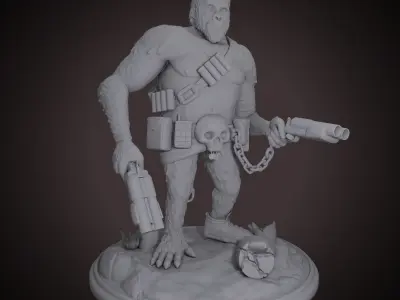 Battle monkey 3D print model