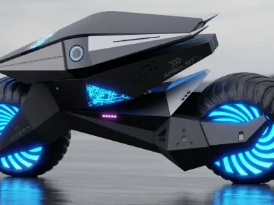 Motorcycle Robot 3D model purchase