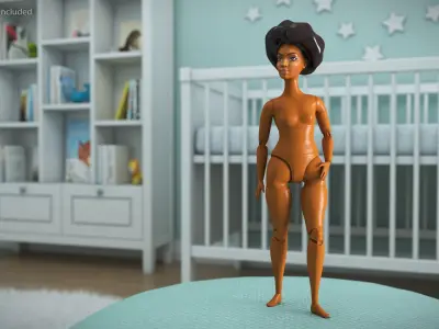  Barbie Looks Doll Elle GTD91 Curvy Brunette 
