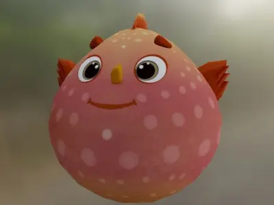fish lowpoly for game  Low-poly 3D model