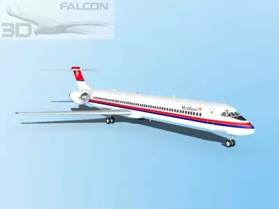 Falcon3D MD-80 Meridiana 3D model