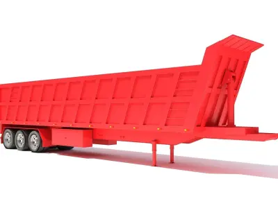 Tipper Trailer 3D model by 3D-Horse