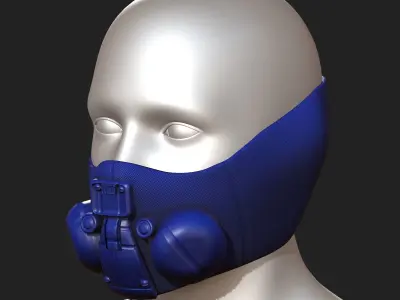 Helmet scifi military combat 3d  Low-poly 3D model order