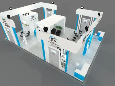 Exhibition Stand - ST0046 3D model