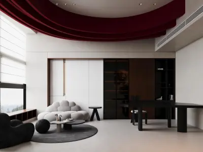 office interior 3D model 11