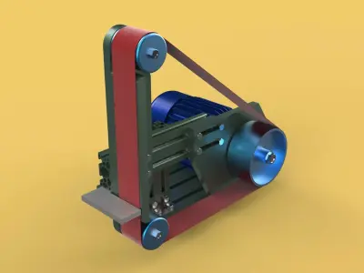 BELT GRINDER SANDER ABRASIVE POLISHER EDGES SHARPENER 3D model