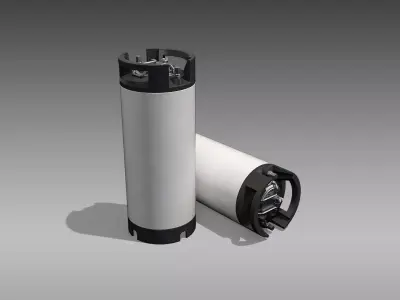 Keg Home Brew Barrel Low-poly 3D model