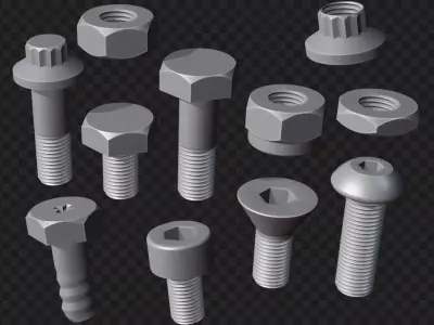 Nuts And Bolts 3d Models - Free Download Free 3D model