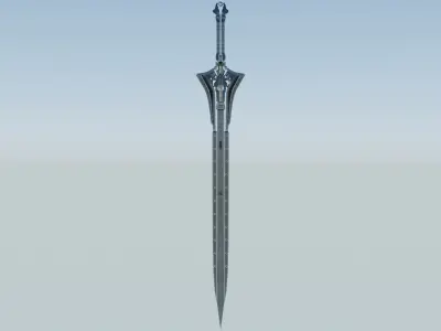 Sword Low-poly 3D model 60