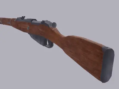 Mosin Rifle Low-poly 3D model buy