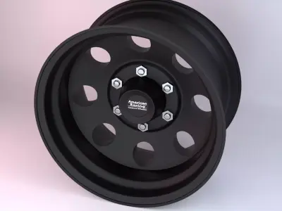 American Racing Baja Satin Wheels 3D model