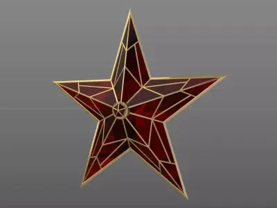 russian moscow kremlin star Free 3D model