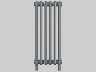 Classic Cast Iron Radiator 4C6 3D model