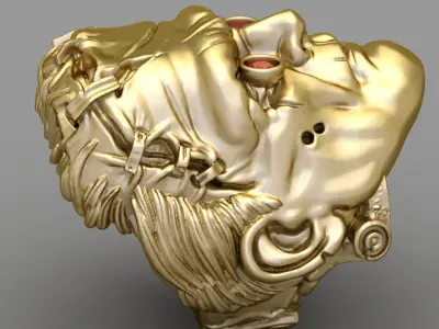 Antique Gents Signet Ring 3D print model