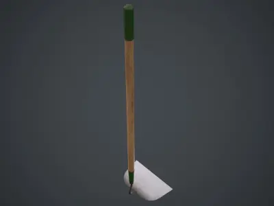 Hoe 3B Low-poly 3D model