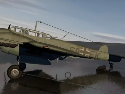 Messerschmitt Bf-110 C-7 3D model