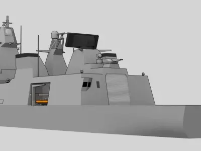 FFG Iver Huitfeldt class Low-poly 3D model