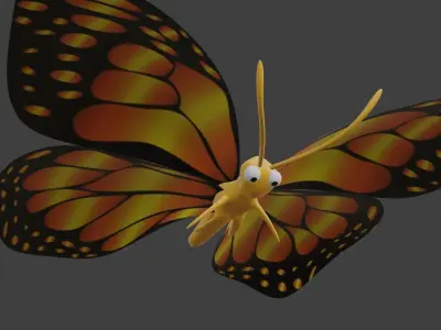 Butterfly 3D model purchase