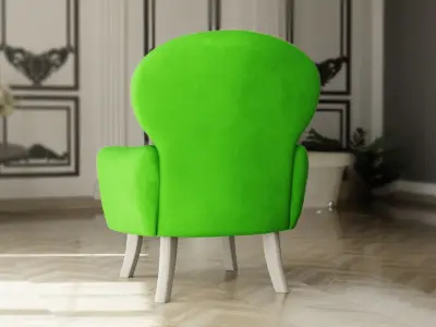 Furniture Accent Chairs Bohemian 014 Low-poly 3D model