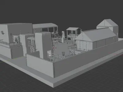 GAME OF THRONES ASSETS OF CASTLE BLACK 3D model