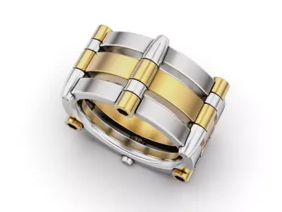 Bullet Belt Ring 3D print model