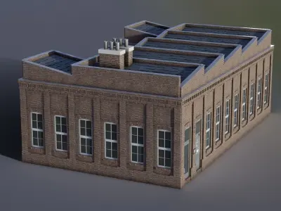 European Building 21 Low-poly 3D model