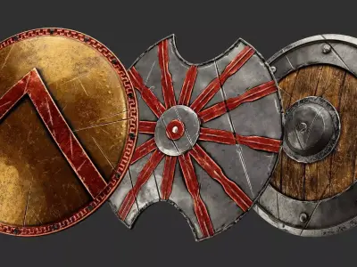 Shield Base Mesh 3D model