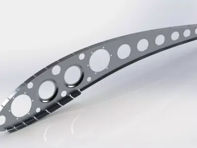 Wind turbine wing rib  3D model